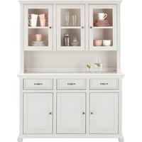 Buffet in Weiss Massiv - Weiss, Romantik / Landhaus, Holz/Metall (151,5/200cm) - Zandiara