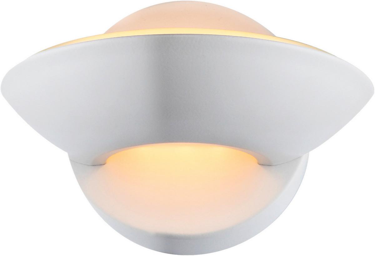 Led Svjetiljka Zidna 76003 - bijela, Design, staklo/metal (16,5/11cm) - Globo