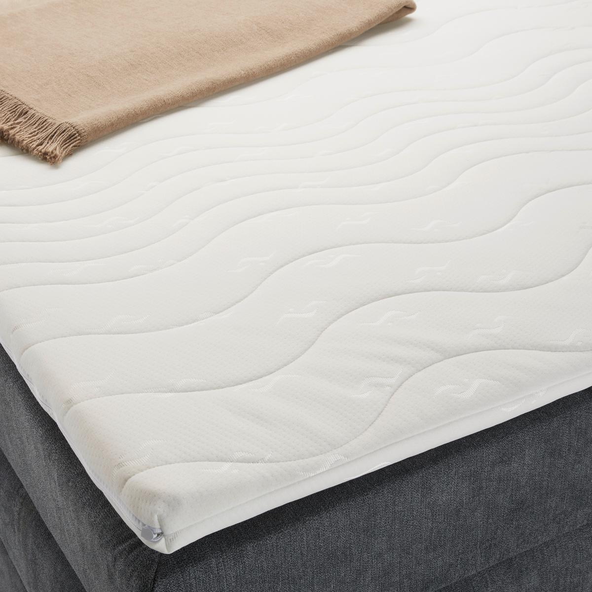 Boxspringbett Runner in Grau ca. 90x200cm - Edelstahlfarben/Schwarz, Holz/Kunststoff (90/200cm) - Mömax