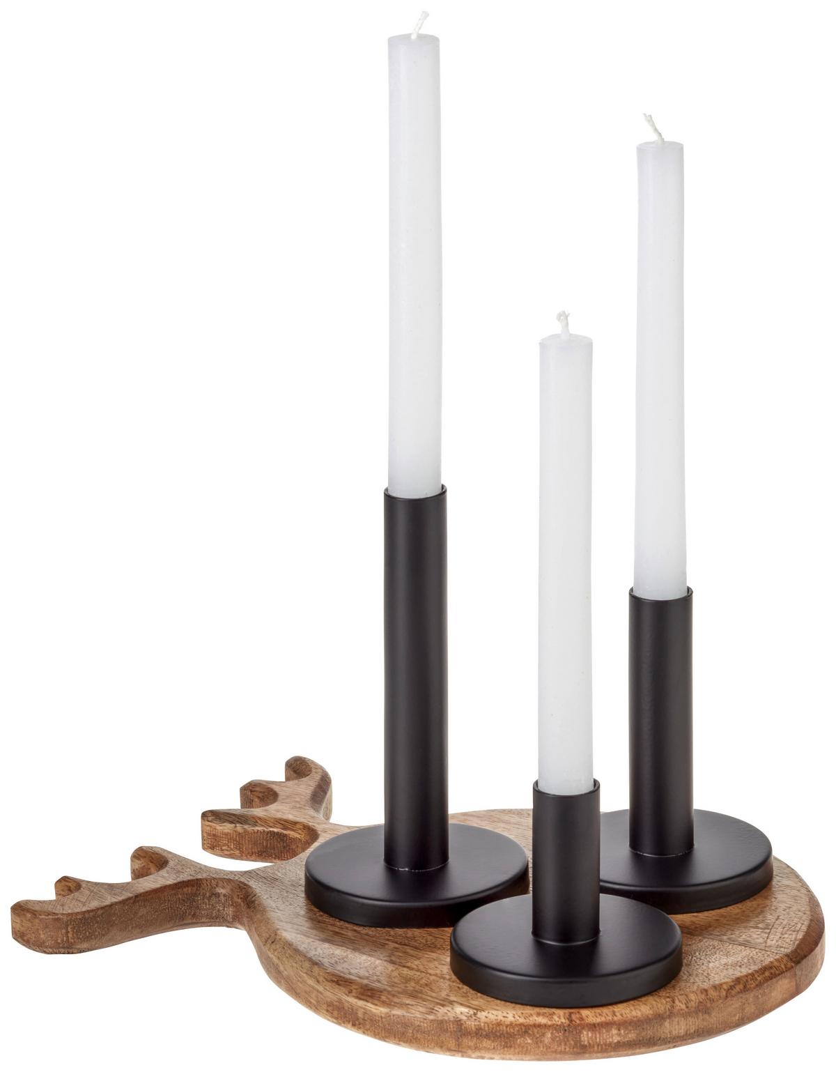 Dísztányér Reindeer - natúr színű, Natur, fa (30/25/2,5cm) - Modern Living