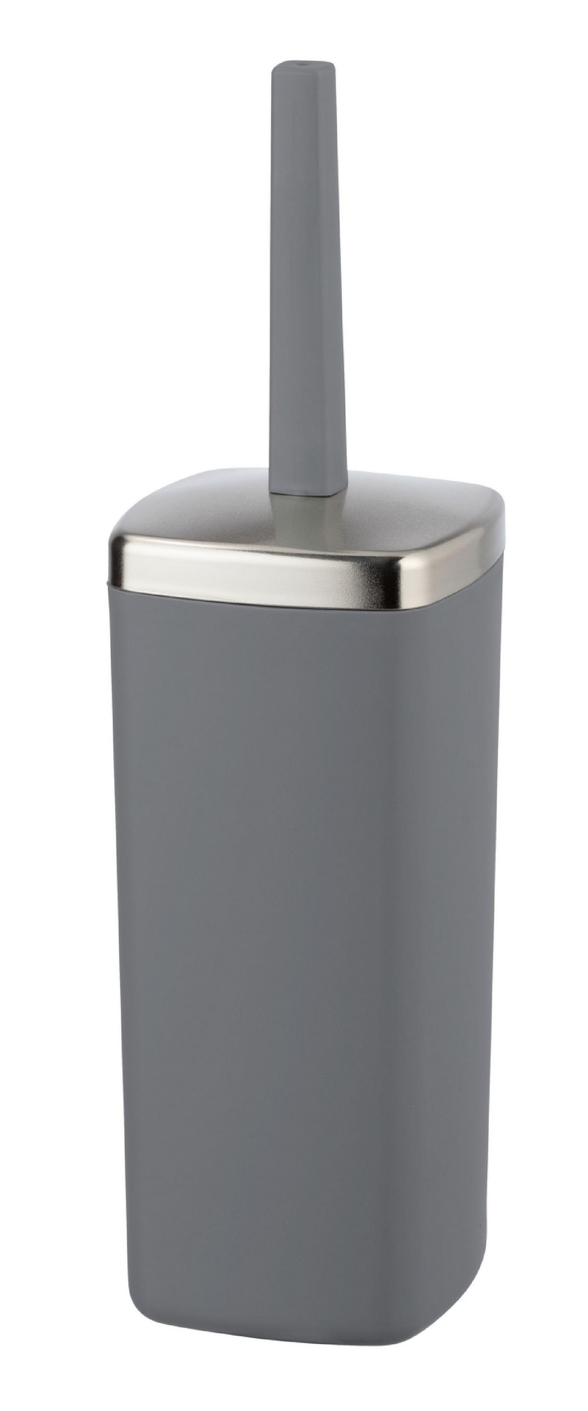 Garnitură perie WC Barcelona - antracit, Modern, plastic (9,6/36,5/9,6cm) - Wenko