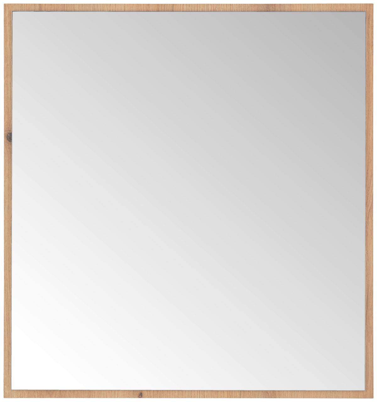 Ogledalo Clever - boje hrasta, Moderno, staklo/drvni materijal (70/75/2cm) - Modern Living