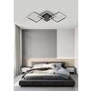 LED-TAKLAMPA RAUTA - svart, Modern, plast (63/27,5/4,5cm) - Mömax