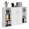 Aktenschrank Office Edition Sw Set 2 niedrig Weiß - Weiß, MODERN, Holzwerkstoff (173/114/33cm) - MID.YOU