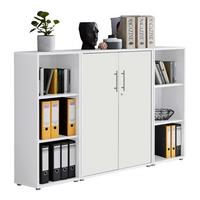 Aktenschrank Office Edition Sw Set 2 niedrig Weiß - Weiß, MODERN, Holzwerkstoff (173/114/33cm) - MID.YOU