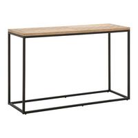 Konsolentisch Holz "Catalina", ca. 120x40 cm, teilmassiv - Eichefarben/Schwarz, MODERN, Holz/Holzwerkstoff (120/40/76cm) - Bessagi Home