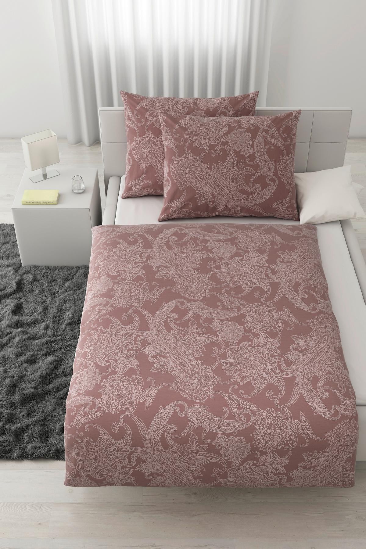 Bettwäsche Amal XXL Mauve ca. 200x220cm - Mauve, ROMANTIK / LANDHAUS, Textil (200/220cm) - Modern Living