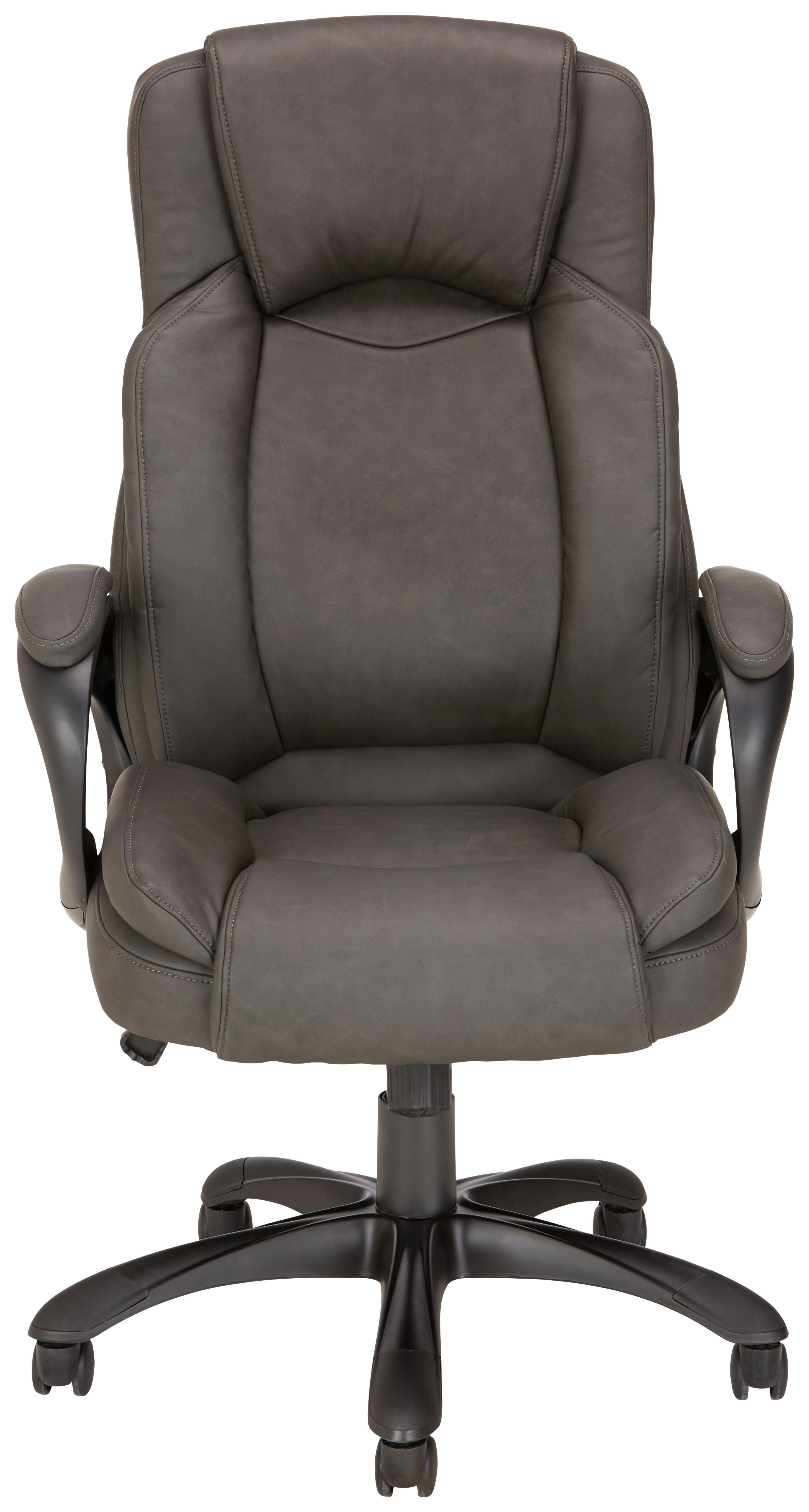 KONTORSSTOL JENNY 1 - grå/svart, Klassisk, metall/textil (67/116,5-126/75cm) - Mömax