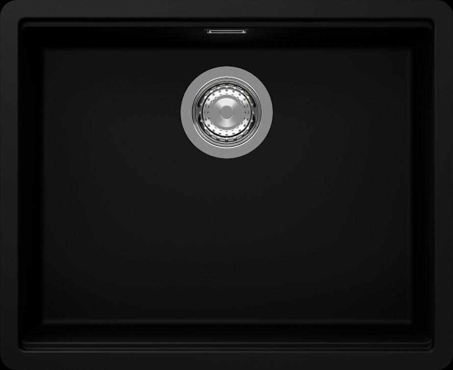 Spüle KIRN100LFBBLACK, Black Edition - MODERN (54,5/44,5cm) - Schock