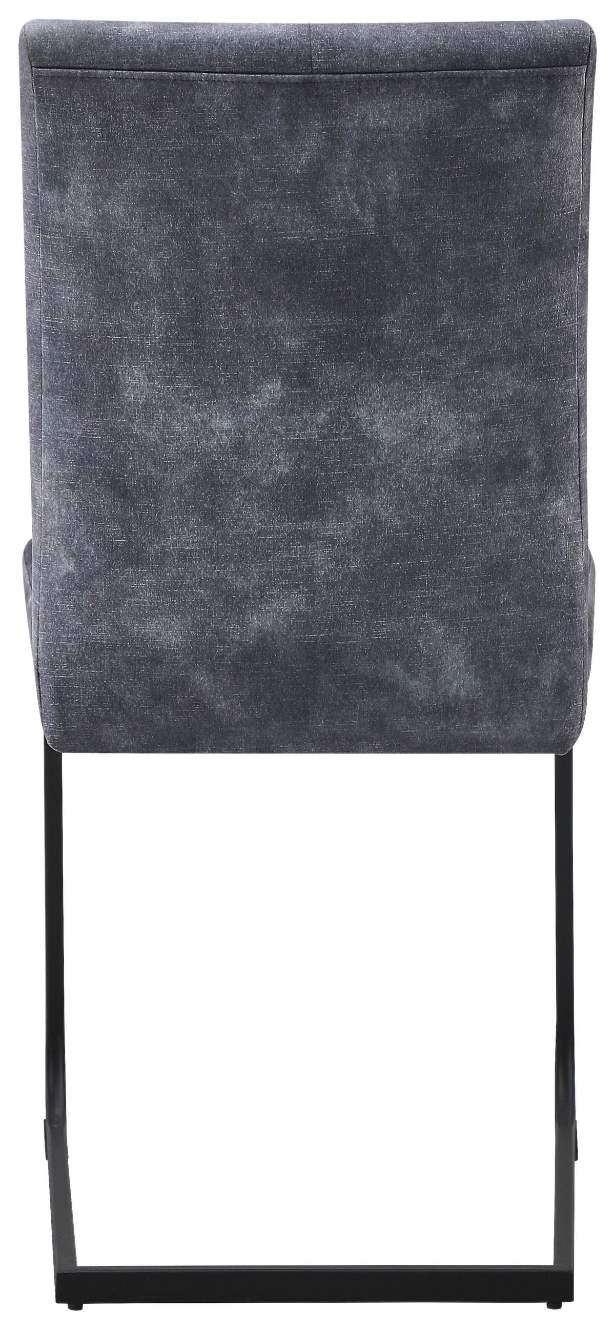 Nihajni Stol Milos, Siva - siva/črna, Moderno, kovina/tekstil (45/93/61cm)