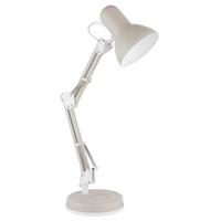 Stona Lampa Famous - bela/boja peska, Dizajnerski, metal/plastika (40/15/59cm)