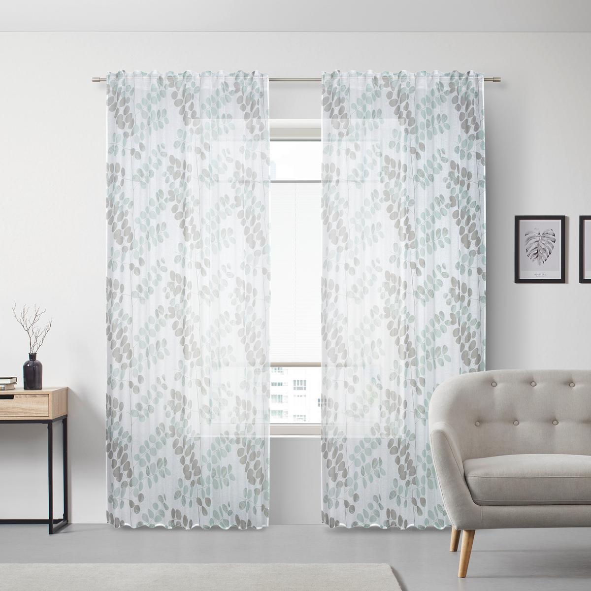 Končana Zavesa Endless - zelena, Konvencionalno, tekstil (140/245cm) - Modern Living