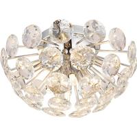 Deckenleuchte Cecilia Klar/Chromfarben max. 7 Watt - Klar/Chromfarben, Basics, Glas/Metall (39/39/22cm)