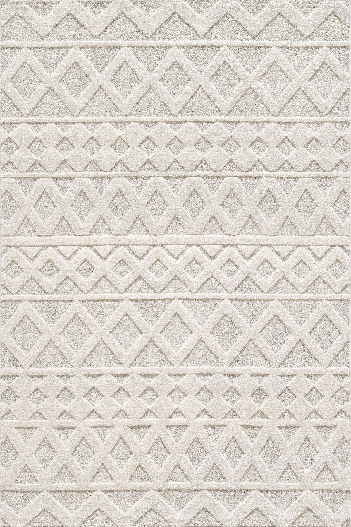 Webteppich Elio Creme/Beige ca. 140x200cm - Beige/Creme, KONVENTIONELL, Textil (140/200cm)