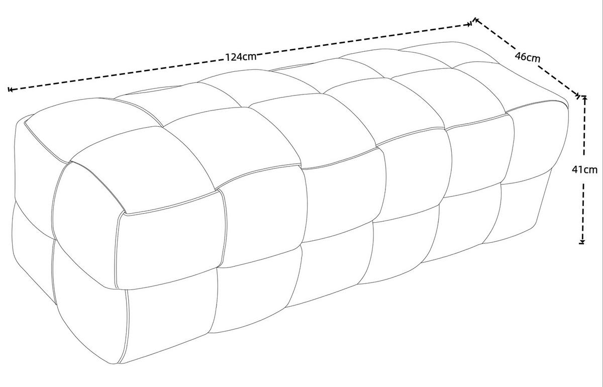 TABURET ELLIOT - gri, Modern, plastic/lemn (124/41/46cm) - Mömax