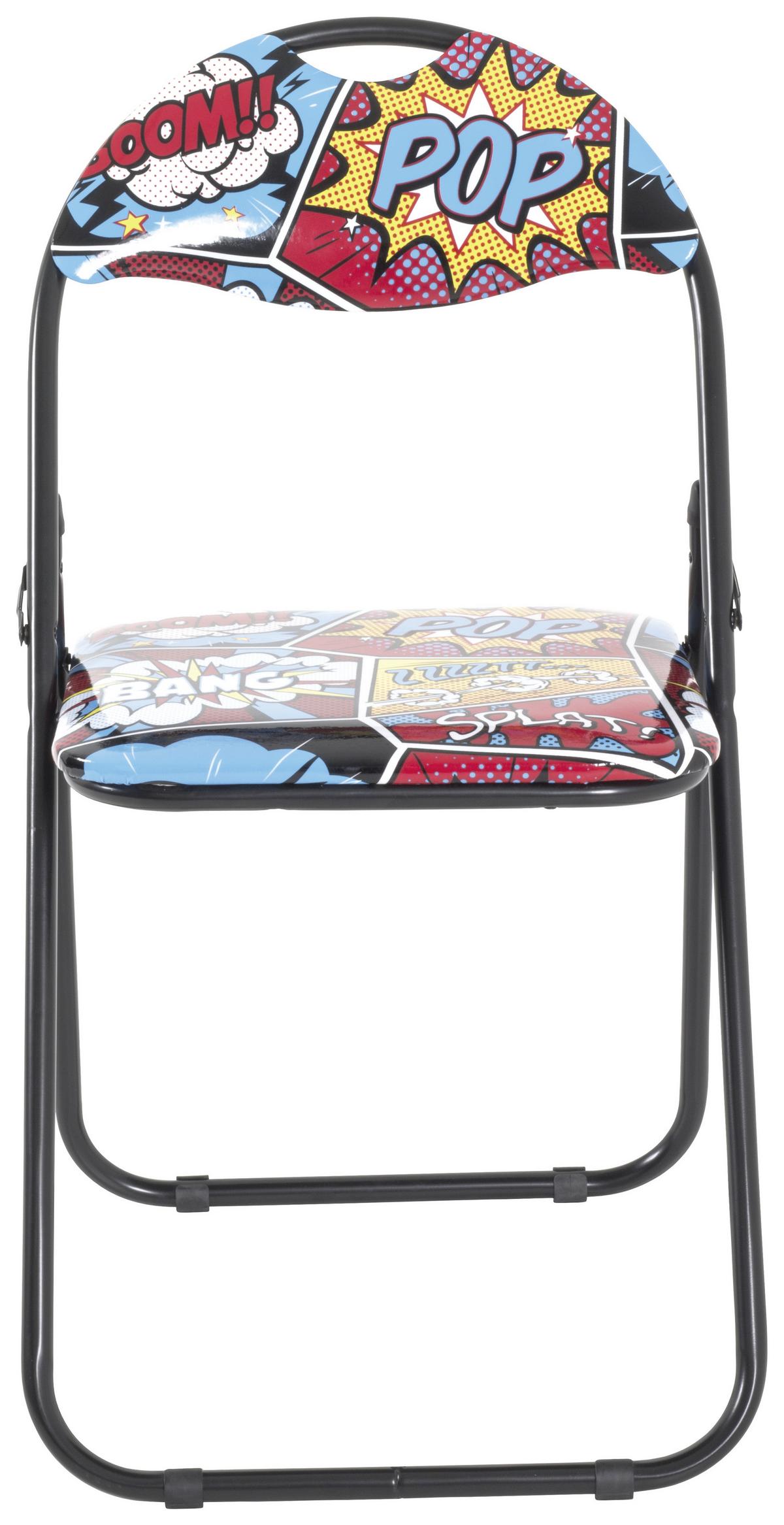 Klappsessel mit Schriftzug - Multicolor, Modern, Kunststoff/Metall (44/80/47cm) - Mömax