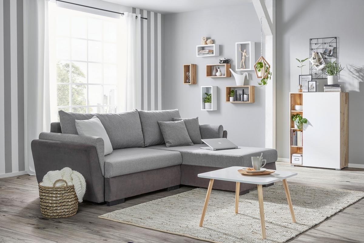 Wandregalset in Eichefarben - Eichefarben, MODERN, Holzwerkstoff (45-40-35/27-22-17/16cm) - Mömax