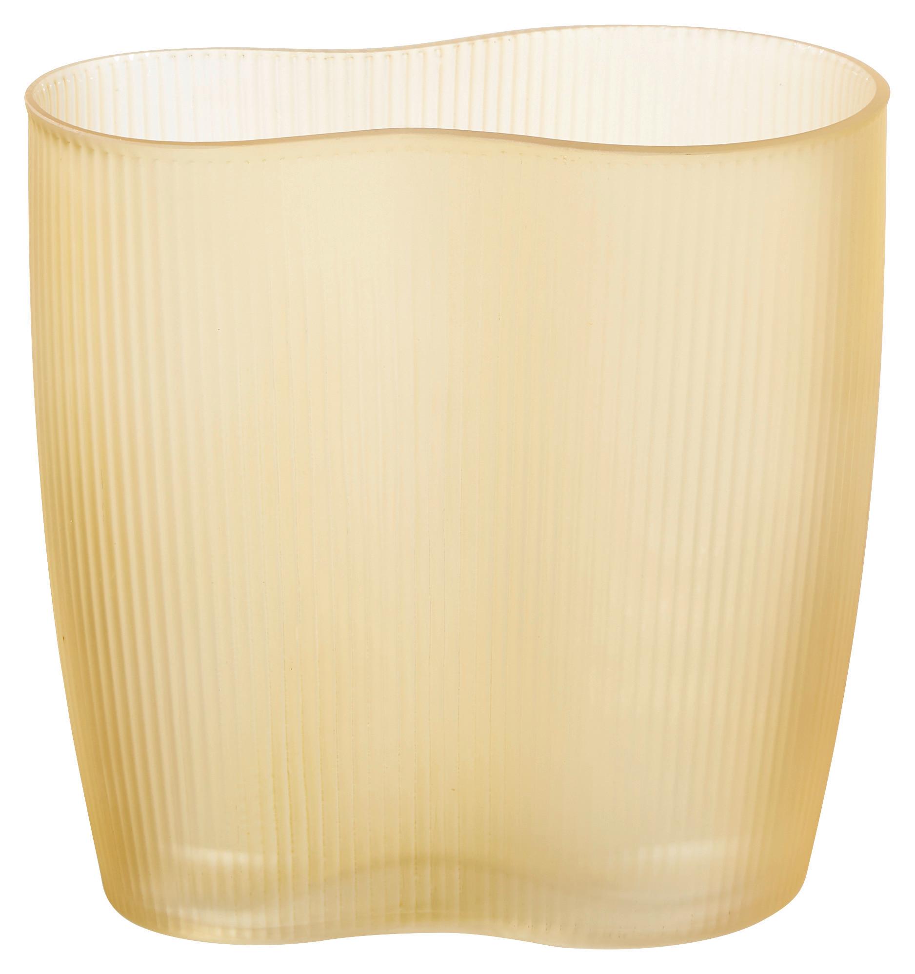 Vase Sahara aus Glas in Bernsteinfarben - Bernsteinfarben, Modern, Glas (19/12/20cm) - Modern Living