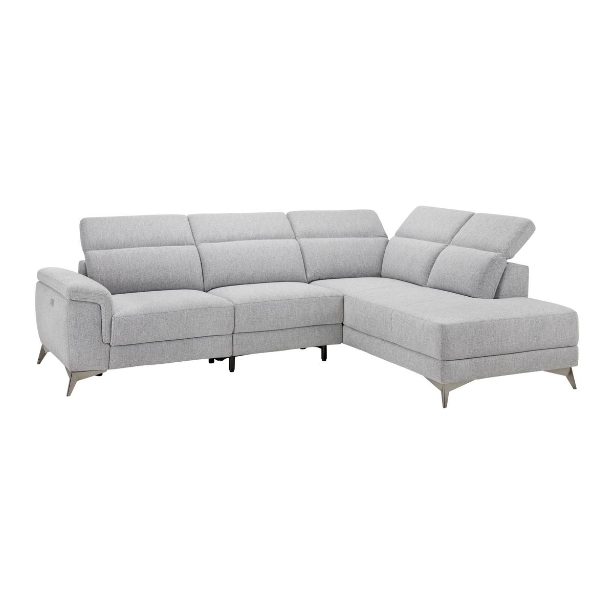 Canapea modulară KÖLN - gri, Modern, textil (283/98/212cm) - Bessagi Home