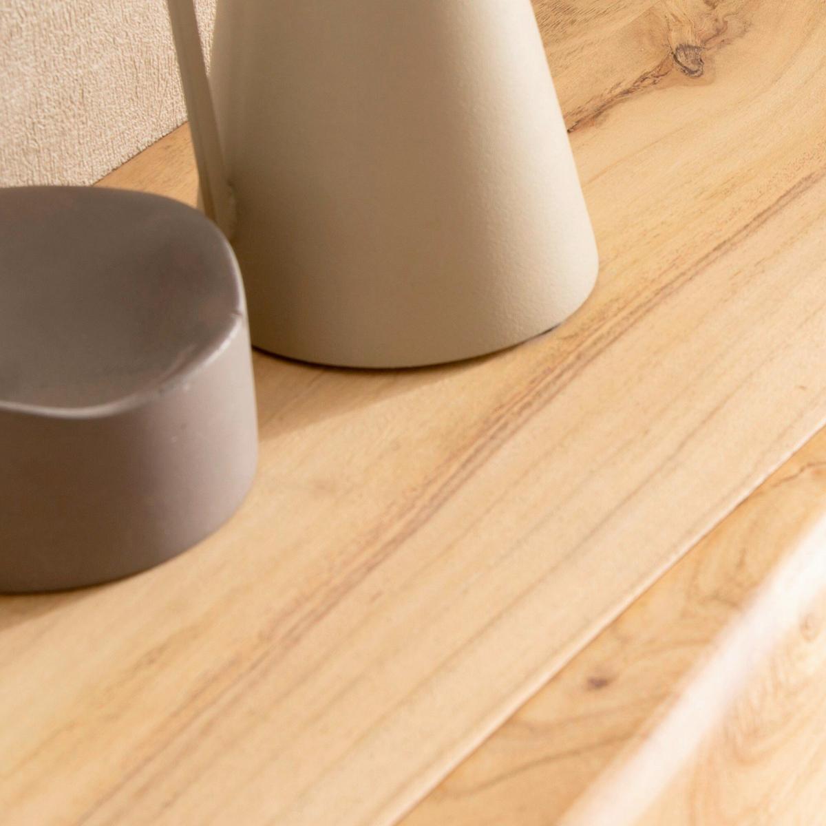 Wandboard Wl7.385 - Akaziefarben, Design, Holz (40/8/20cm) - Livetastic
