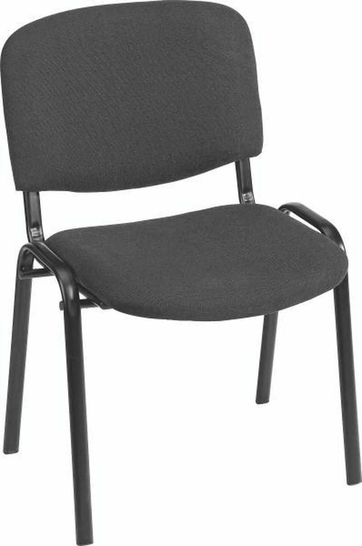 Vendégszék Dina - Fekete, konvencionális, Fém/Textil (55/83/53,5cm) - Modern Living