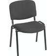 Besucherstuhl Schwarz - Schwarz, Textil/Metall (55/83/53,5cm) - Mömax modern living Besucherstuhl Schwarz - Schwarz, Textil/Metall (55/83/53,5cm) - Mömax modern living
