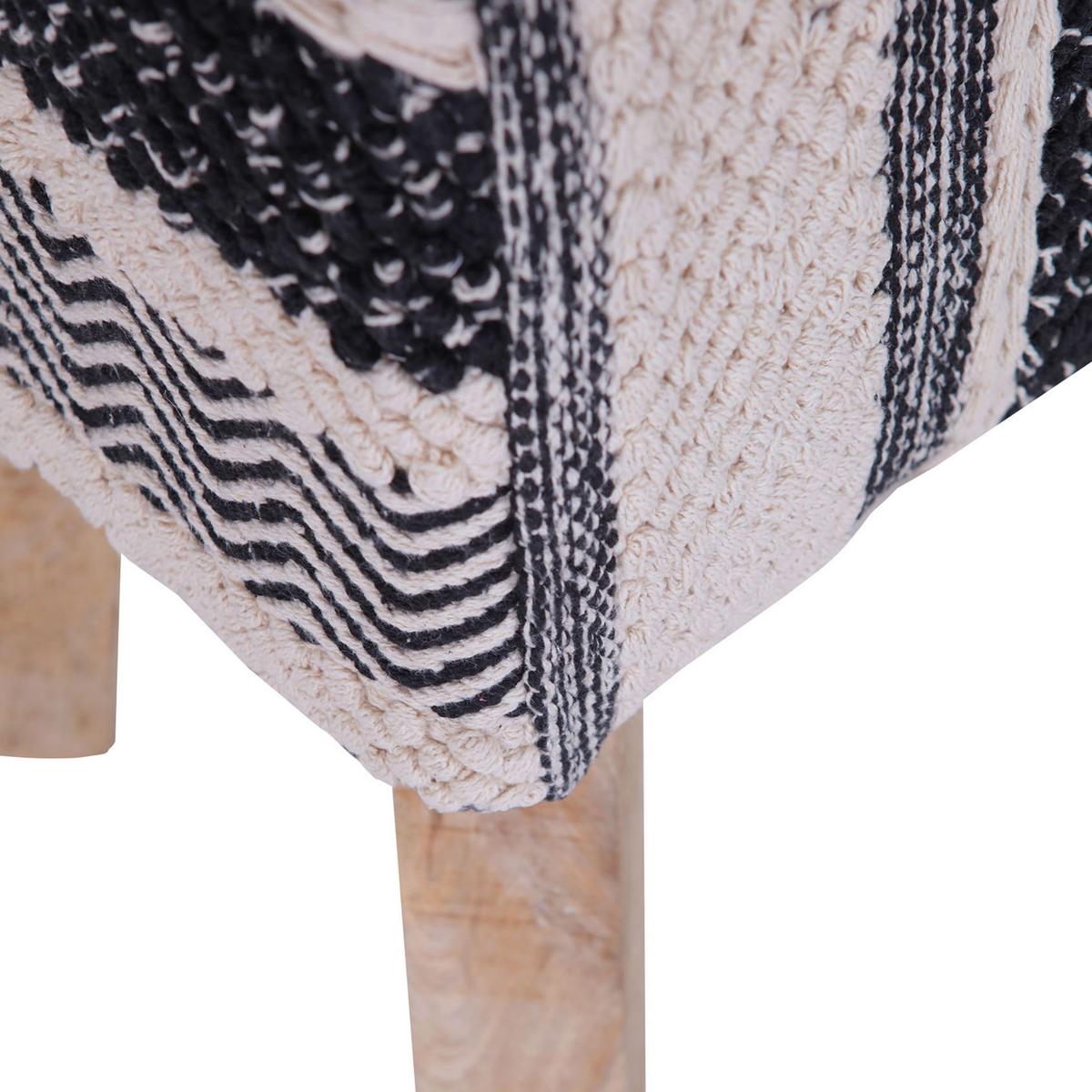 HOKER PUFFY -BEACH CLUB- - kolor naturalny/czarny, Lifestyle, tkanina/drewno (40/50/33cm) - Landscape