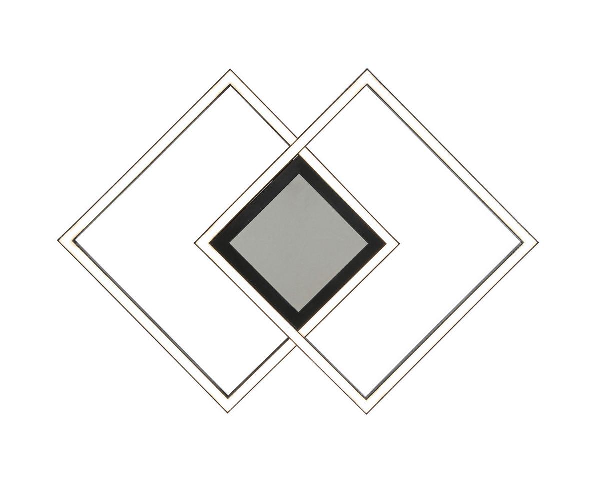 Plafoniera cu LED Vuio - negru, Modern, plastic/metal (59/42/4,5cm) - Mömax