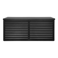 Kissenbox Dubrovnik Schwarz - Schwarz, MODERN, Kunststoff (146.5/64.5/61cm) - Gardenson