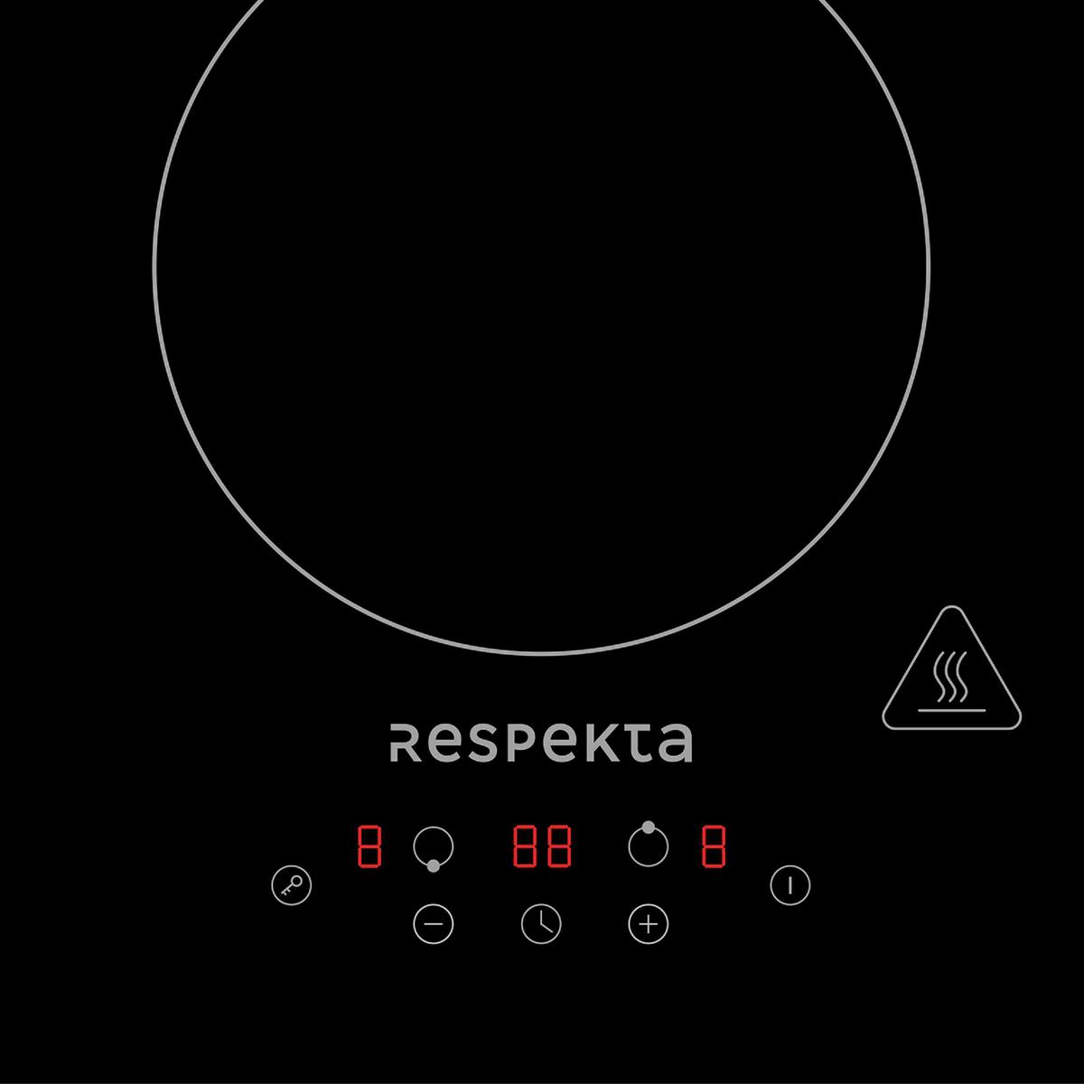 Indukcijska Kuhalna Plošča Domino, 29x52cm - črna, Basics, steklo (29/5,8/52cm) - Respekta