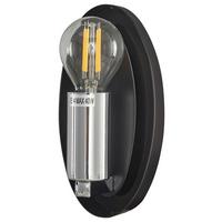 Wandleuchte Mabell Chrom max. 40 Watt - Chromfarben/Schwarz, Basics, Glas/Metall (20,8/27,5/12,8cm) - MAYTONI
