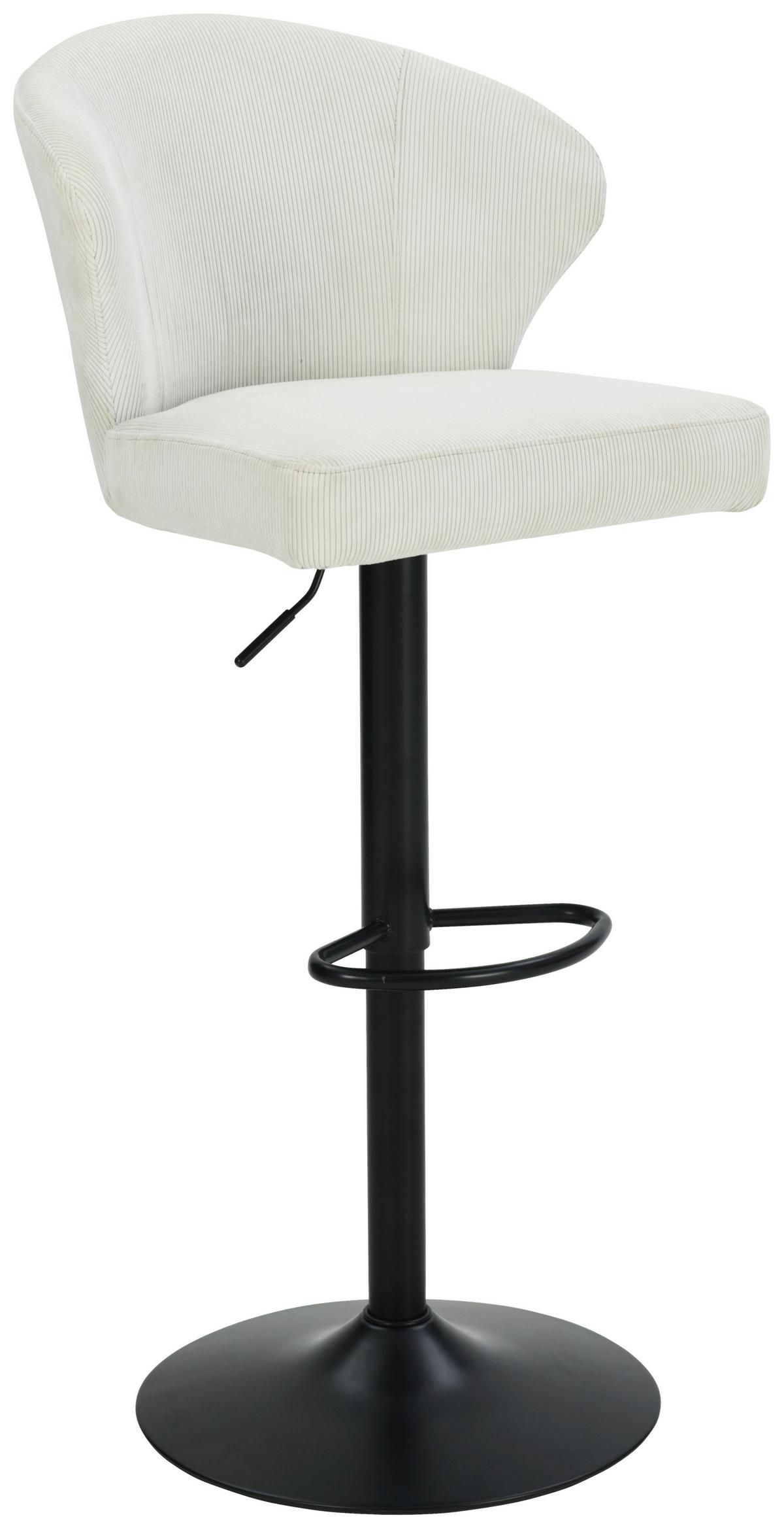 Bárszék Jana - bézs/fekete, Modern, textil/fa (54/50,5-93,5/56cm) - Based