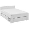 Bett Azurro 2-120 Weiß - Weiß, MODERN, Holzwerkstoff (120/200cm) - Mömax