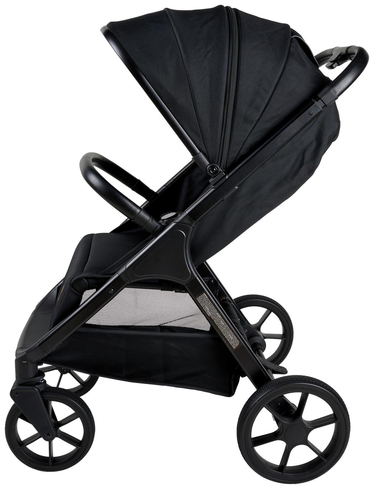 WÓZEK SPACEROWY STRAIGHT - czarny, Basics, tworzywo sztuczne/metal (94/58,5/106cm) - Jimmylee
