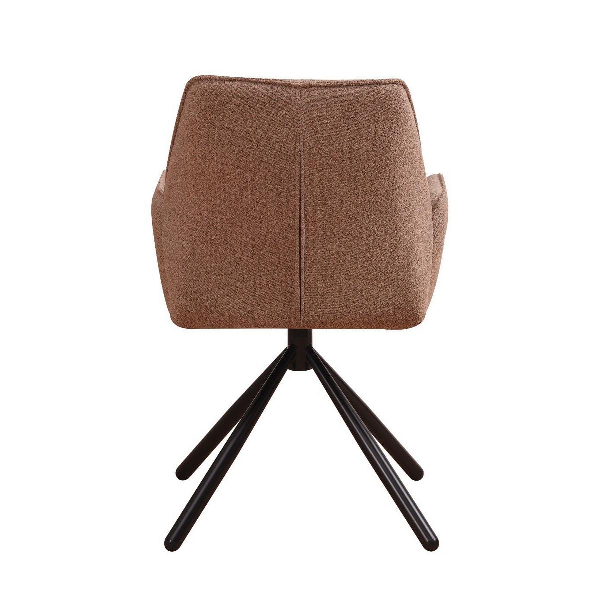 Armlehnstuhl-Set Reims ca. 56x97 cm 2er Set Taupe - Taupe/Schwarz, Design, Textil/Metall (56/97/52,5cm) - MID.YOU