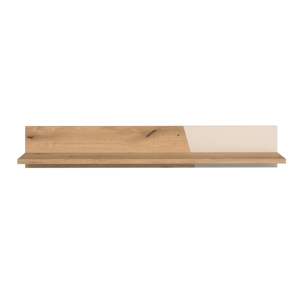 Zidna Polica Venedig New - kašmir/boje hrasta, Moderno, drvni materijal (140/23/22cm) - Modern Living