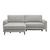 Wohnlandschaft Romeo Beige - Beige/Schwarz, KONVENTIONELL, Holz/Textil (167/87/234cm) - Zandiara