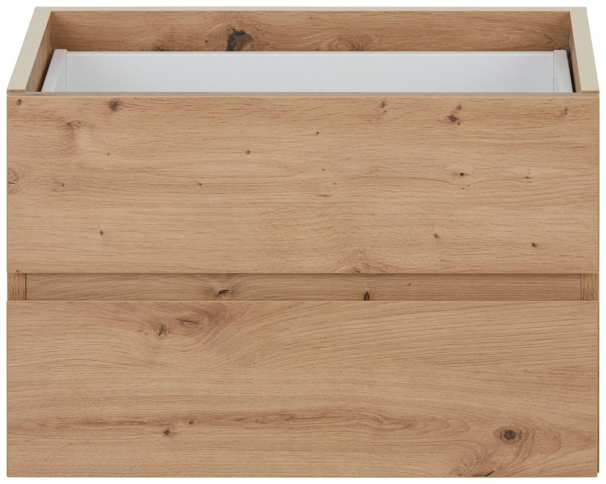Schubkasteneinsatz in Eichefarben mit 2 Laden - Eichefarben, Modern, Holzwerkstoff (52/35/34cm) - Mömax
