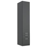 Ormar S Klasičnim Vratima Alabama - siva/boje aluminija, Moderno, drvni materijal (47/229/54cm) - Modern Living