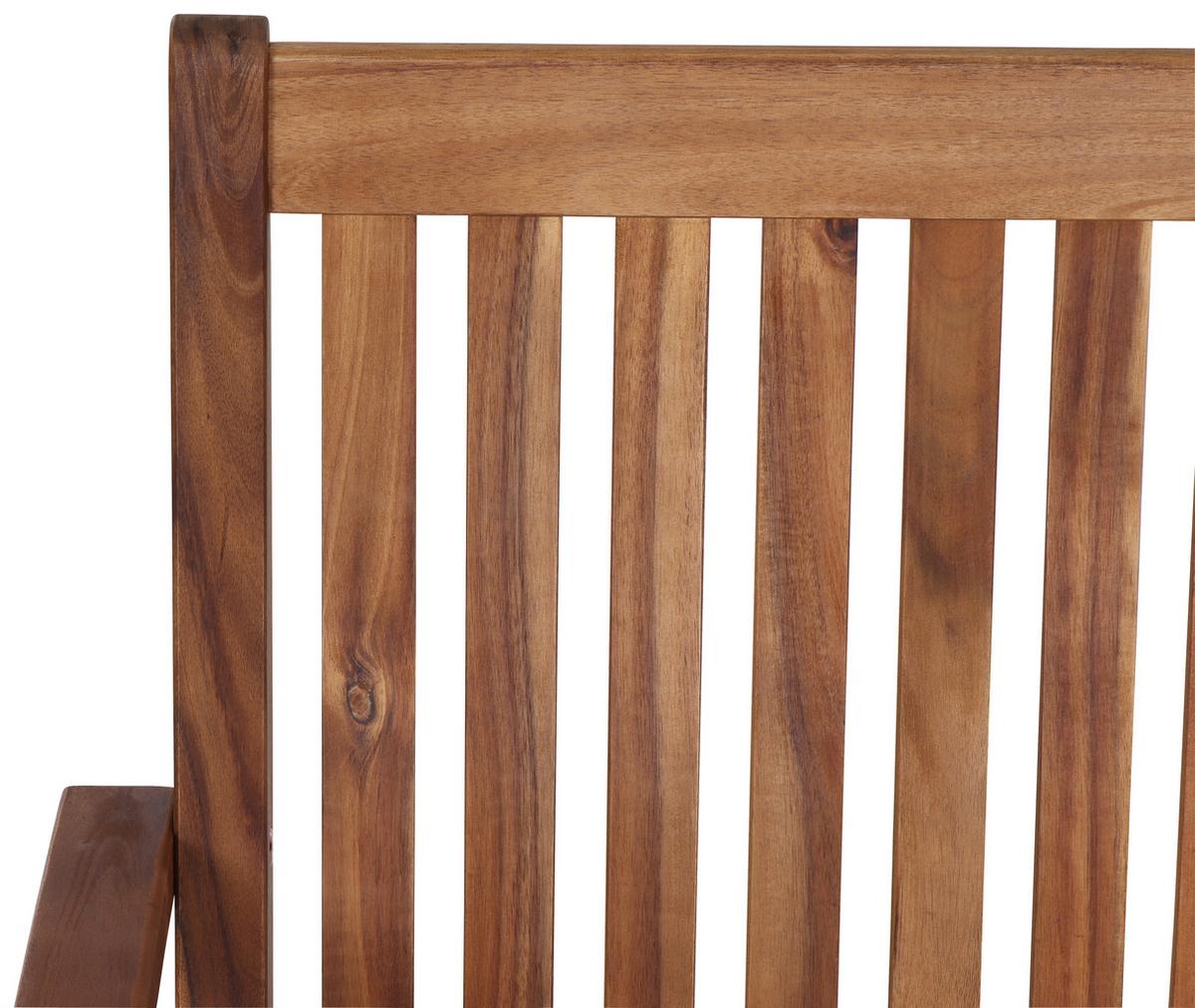 Gartenstuhl 2er Set Akazie klappbar - Akaziefarben, KONVENTIONELL, Holz (59/92,5/62cm) - Siena Garden