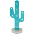 Dekopflanze Miami Beach in Türkis - Türkis, Holzwerkstoff (43cm)