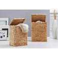 Wäschetonne Max in Naturfarben - S - Naturfarben, ROMANTIK / LANDHAUS, Textil/Weitere Naturmaterialien (38/52/27cm) - Mömax modern living