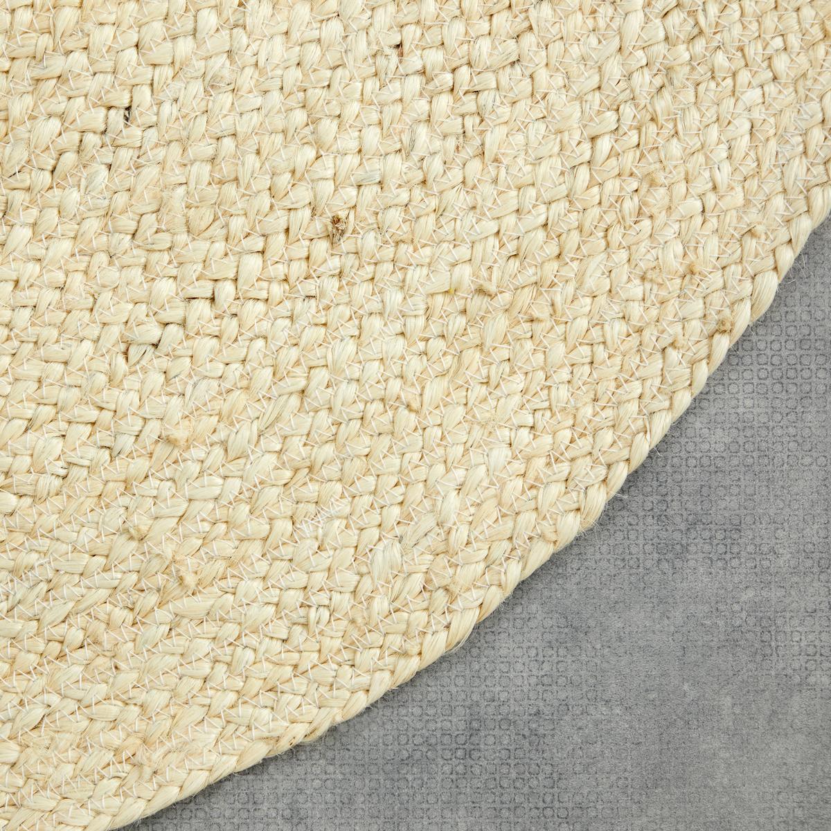 Flachwebeteppich Mandi in Naturfarben Ø ca. 110cm - Naturfarben, MODERN, Textil (110cm) - Modern Living