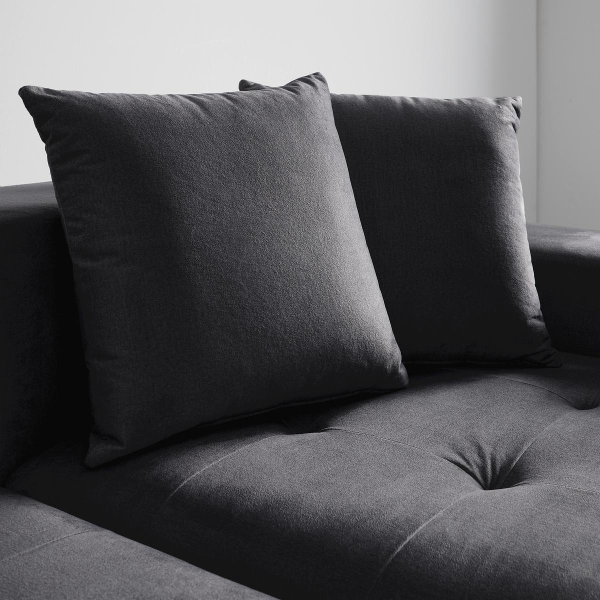 Coltar AVA - gri închis, Modern, lemn/textil (251/62/154cm) - Bessagi Home