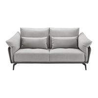 Sofa Elicia Grau Webstoff - Dunkelgrau/Hellgrau, MODERN, Holz/Textil (205/88/92cm) - Bessagi Home