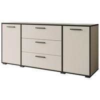 Sideboard Bogota Kaschmir/Schwarz - Kaschmir/Graphitfarben, Basics, Holzwerkstoff/Kunststoff (150/68/40cm) - P & B