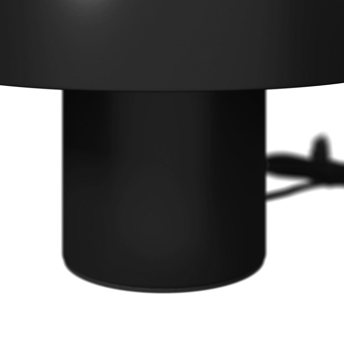 Tischleuchte Carla Schwarz max. 40 Watt - Schwarz, MODERN, Metall (22,5/22cm) - Bessagi Home