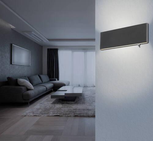 Led Svjetiljka Zidna 41751-8b - bijela/crna, Design, metal/plastika (22,5/4,5/8cm) - Globo