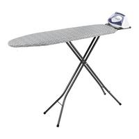 Bügelbrett Michi Grau - Grau, MODERN, Kunststoff/Textil (127/30/89cm) - Mömax