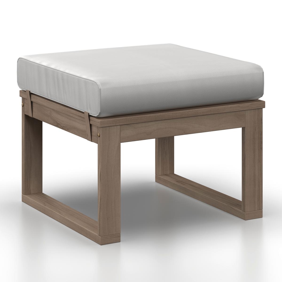 Dining-Loungeset Anouk Creme Holz/Outdoorstoff - Creme/Grauweiß, MODERN, Holz/Textil (194/67/71cm) - Bessagi Garden